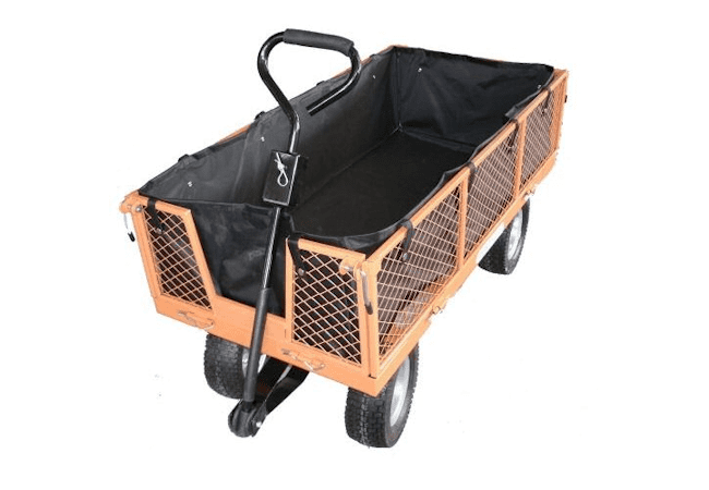 Sherpa SLGT3 450kg Large Garden Trolley / Utility Cart WITH Puncture Proof Tyres & FREE Liner