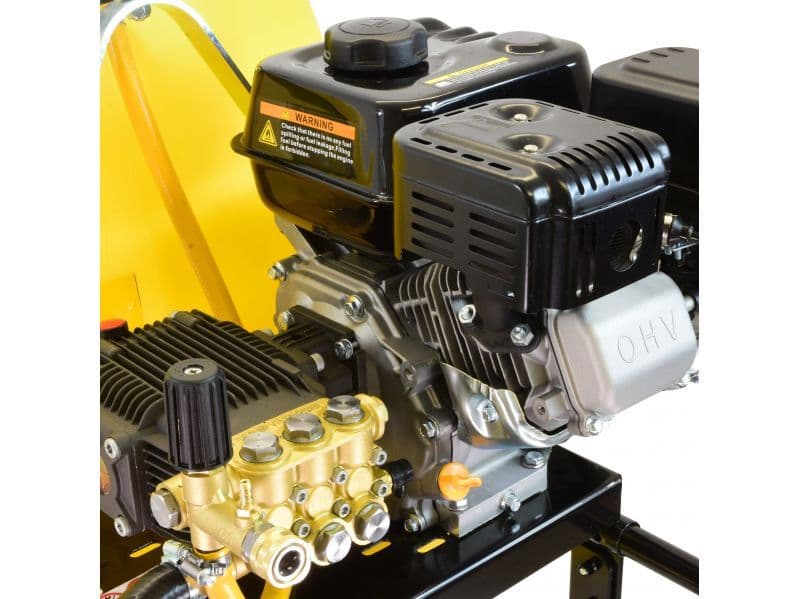 TORRENT2 Industrial 7HP 150L Mini-Bowser Petrol Pressure Washer - 2755psi, 190 Bar, 13L/min